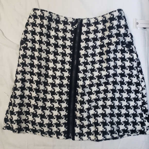 Anthropologie Houndstooth Mini Skirt - Picture 1 of 4
